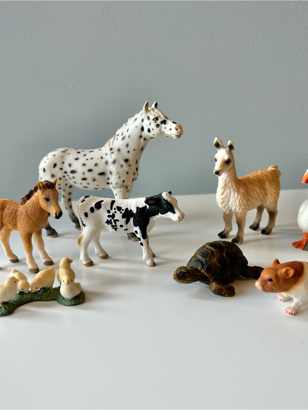 Schleich Pet/Farm Animal Bundle with Dartmoor Pony Foal and Knabstrupper Mare